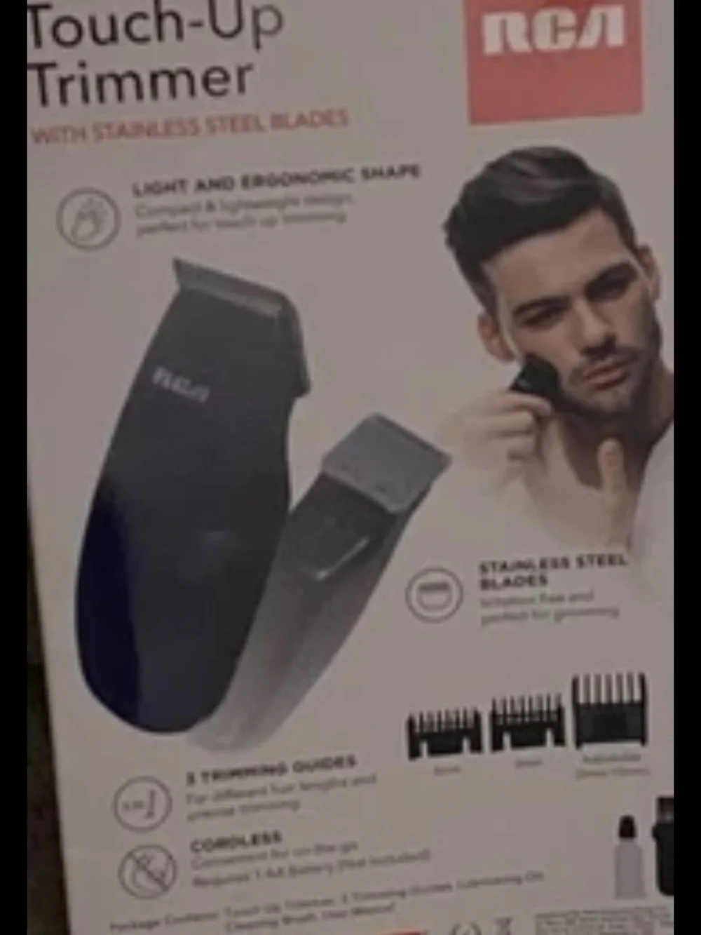 RCA • Pro Grooming System • Touch Up Trimmer  With Stainless Steel Blades• New